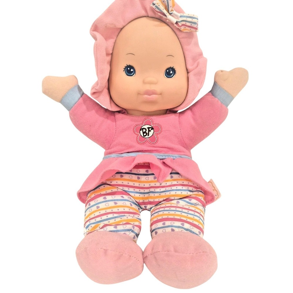 Goldberger Baby's First Kisses Plush Doll Striped Pajamas Blue Eyes Sound‎ Works